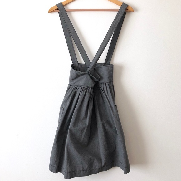 Skirtall Skirt with Straps Supenders Button Down - Picture 4 of 4